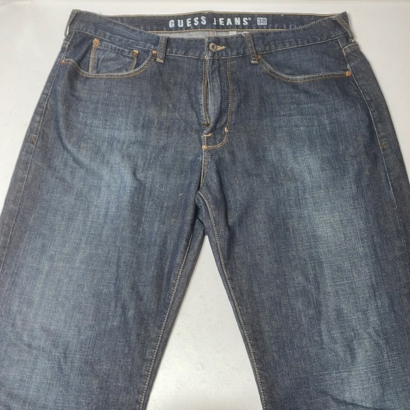 Womans GUESS jeans- The Cliff-Sz38-Dark Wash measurements - Picture 1 of 9